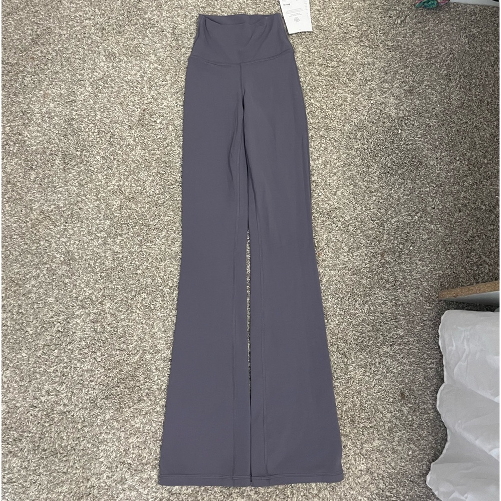 purple flare leggings from altheta size xxs